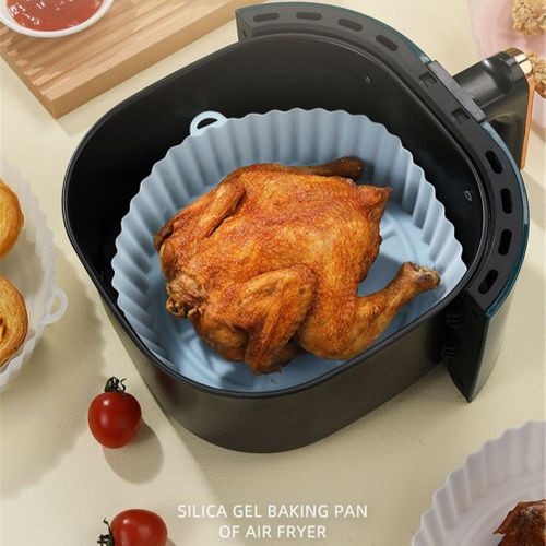 Air Fryer Silicone Liner | 1pc | Food-Safe Non-Stick | Reusable Basket & Oven Accessory